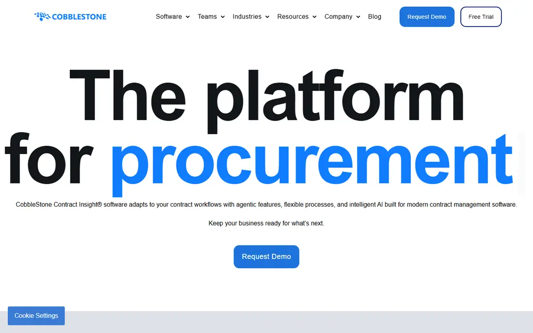 CobbleStone Contract Insight homepage