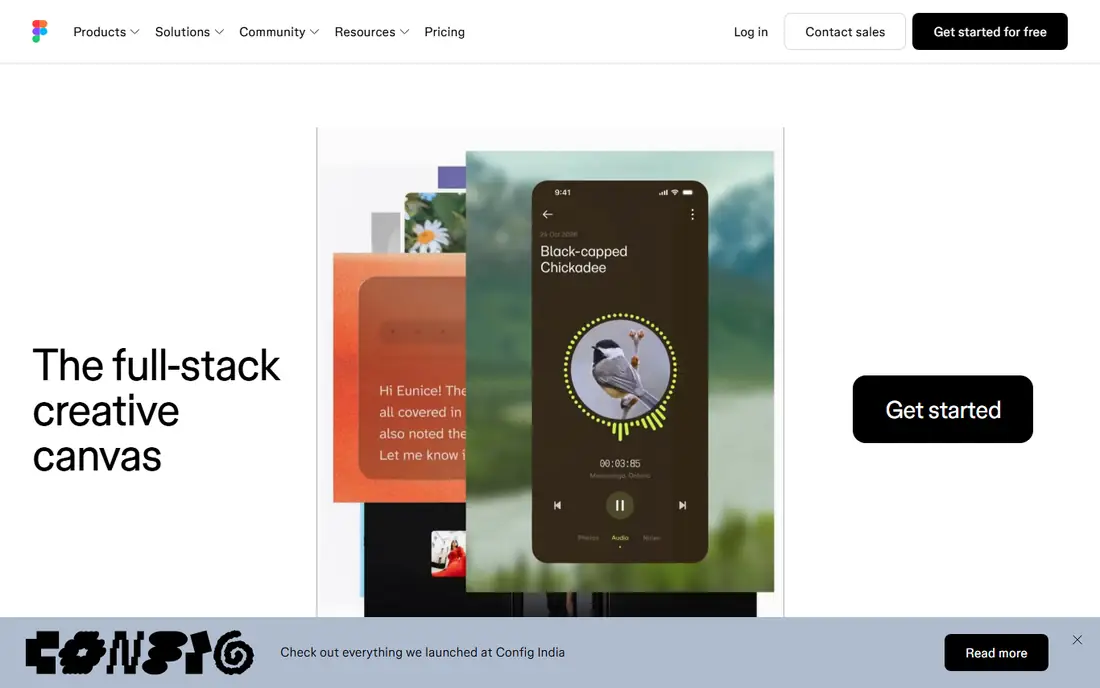 Figma homepage