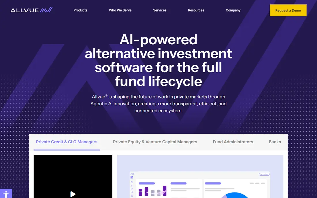 Allvue Systems homepage