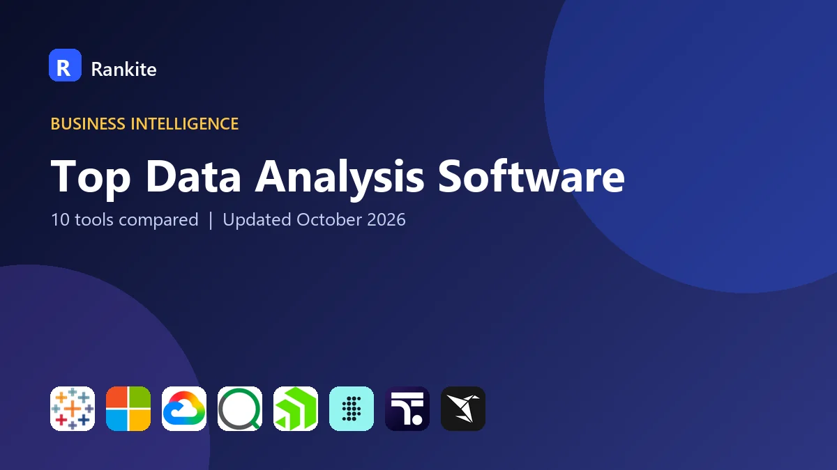 Top Data Analysis Software in 2026: 10 Tools Compared