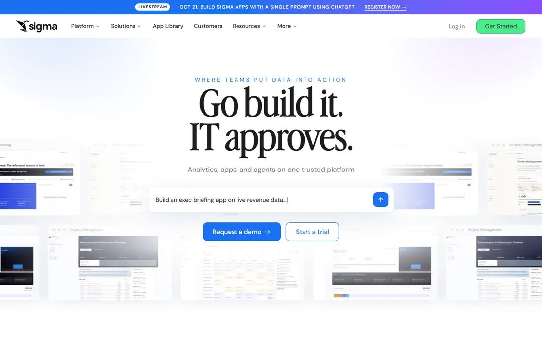 Sigma homepage
