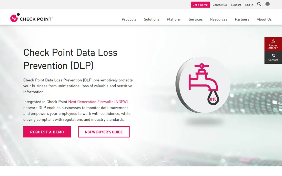 Check Point DLP homepage