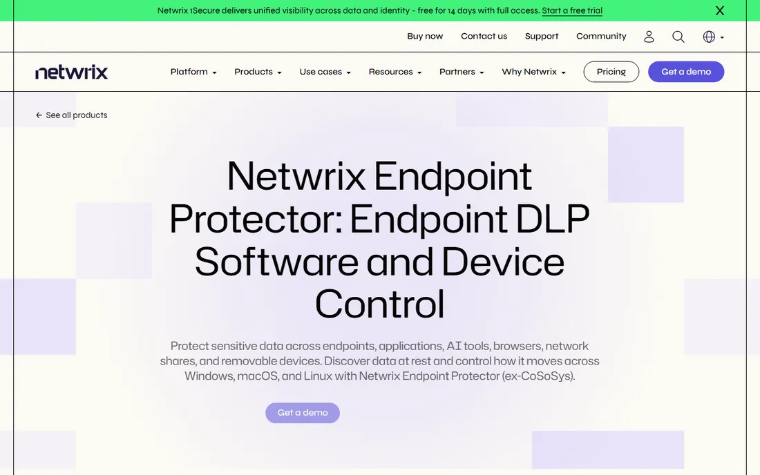 Netwrix Endpoint Protector homepage