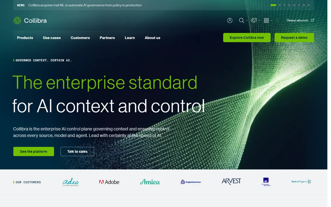 Collibra homepage