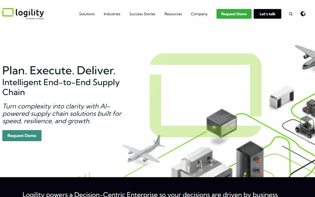 Logility homepage