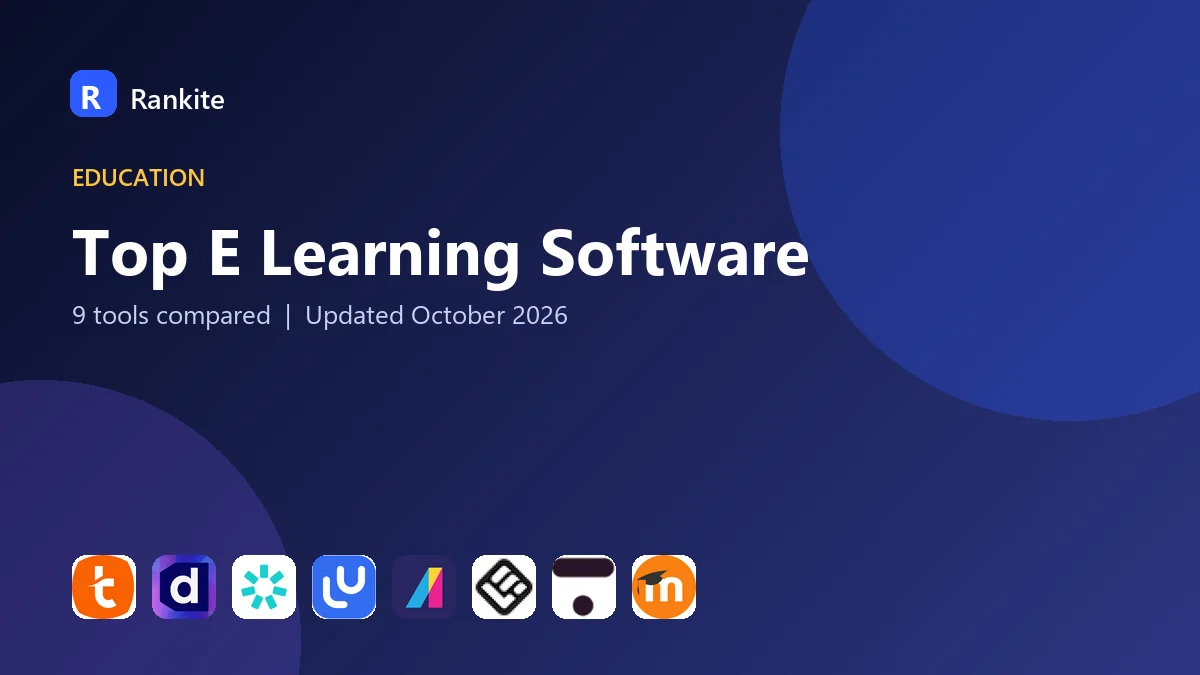 Top E Learning Software: 9 Tools Compared