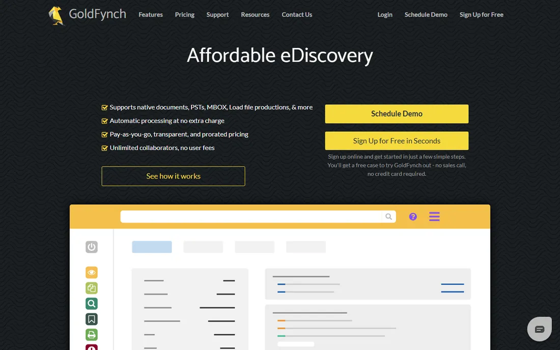 GoldFynch homepage
