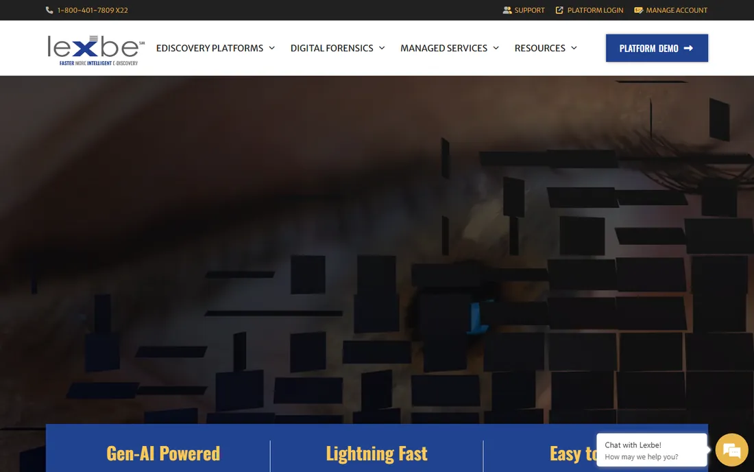 Lexbe homepage