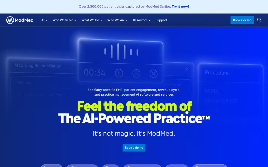 ModMed homepage