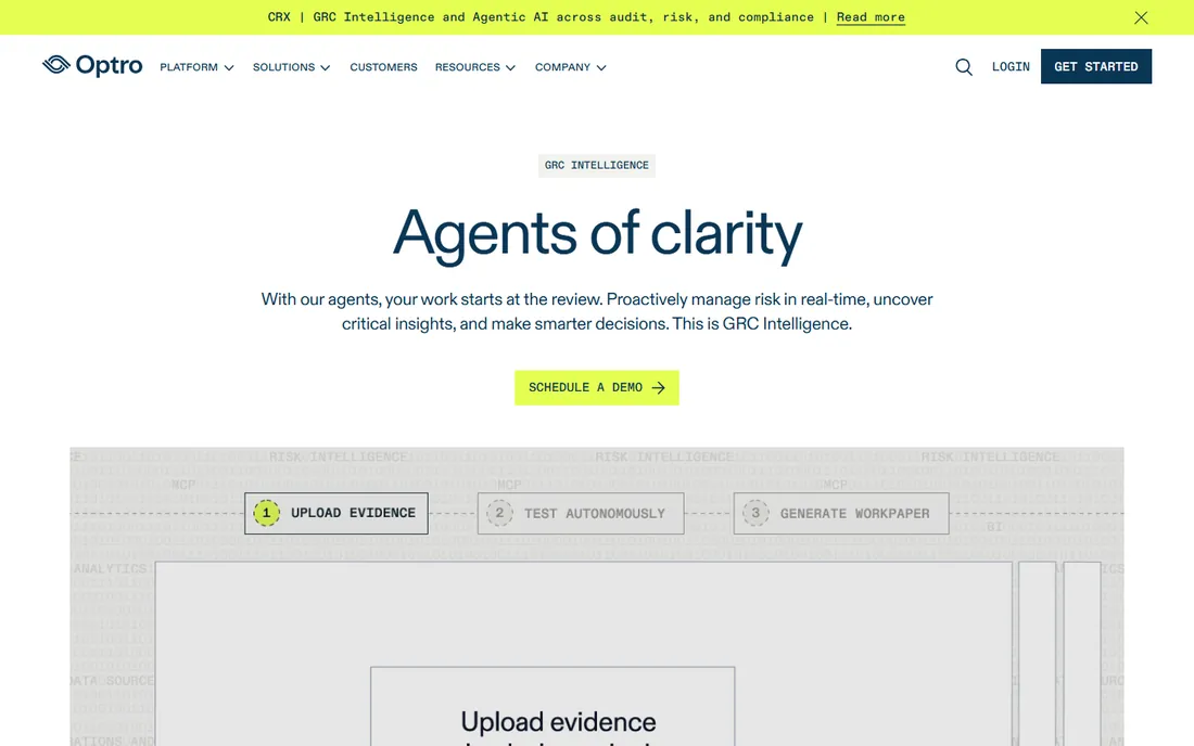 Optro homepage