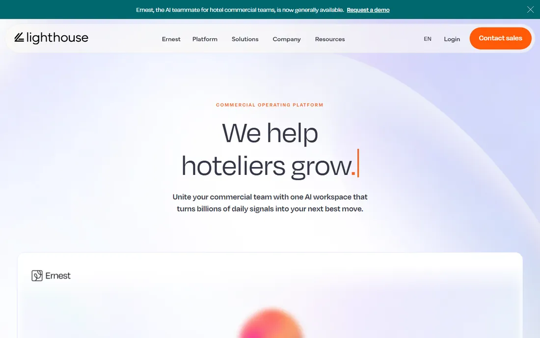 Lighthouse homepage