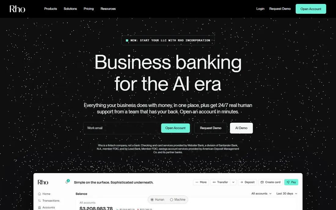 Rho homepage