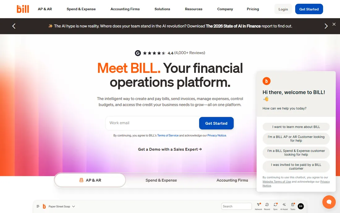 BILL homepage
