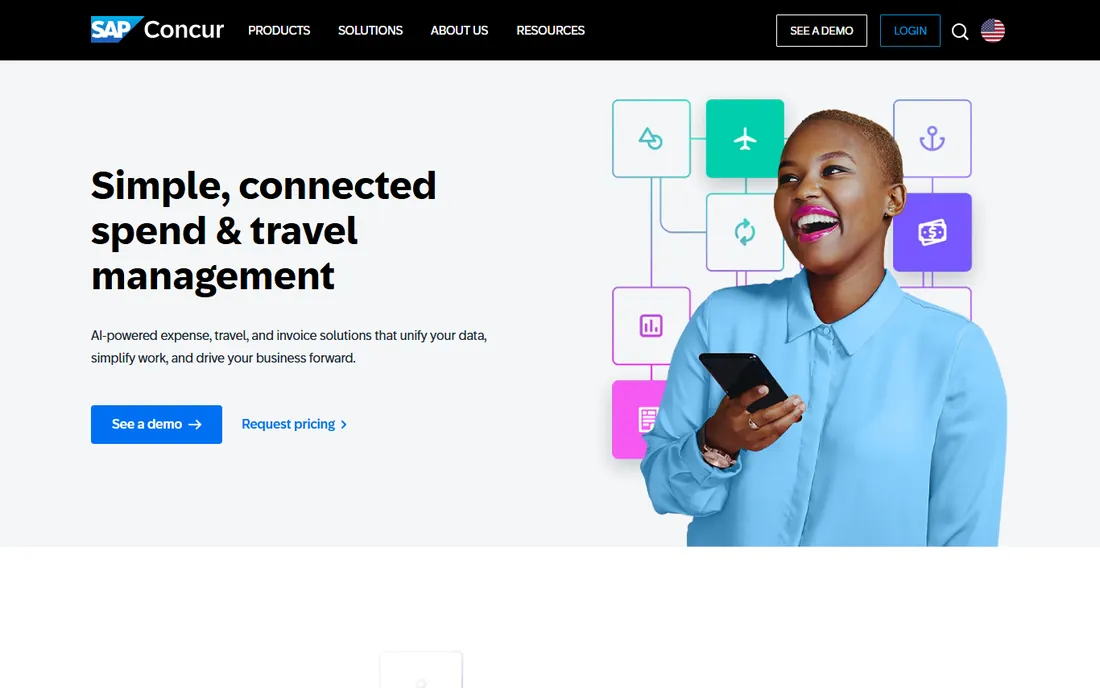 SAP Concur homepage