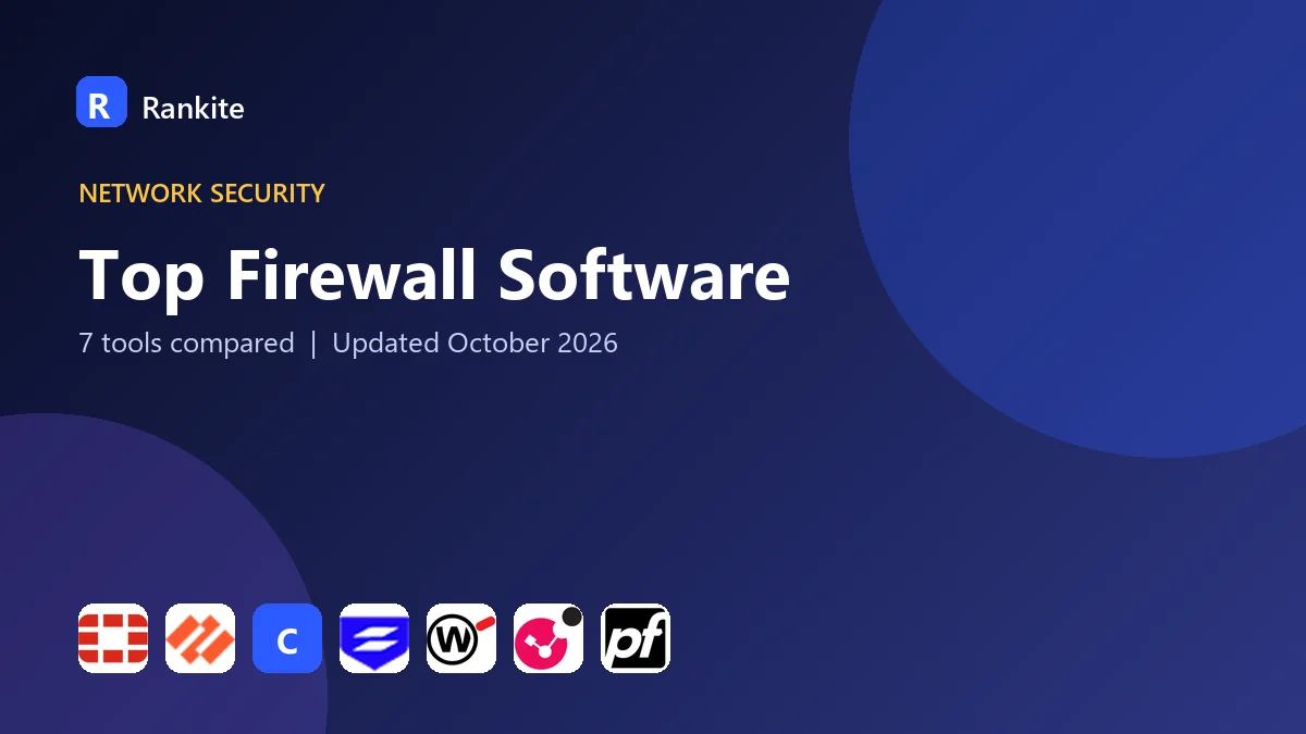 Top Firewall Software in 2026: 7 Tools Compared