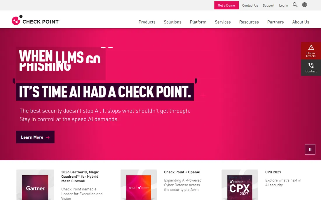 Check Point Quantum homepage