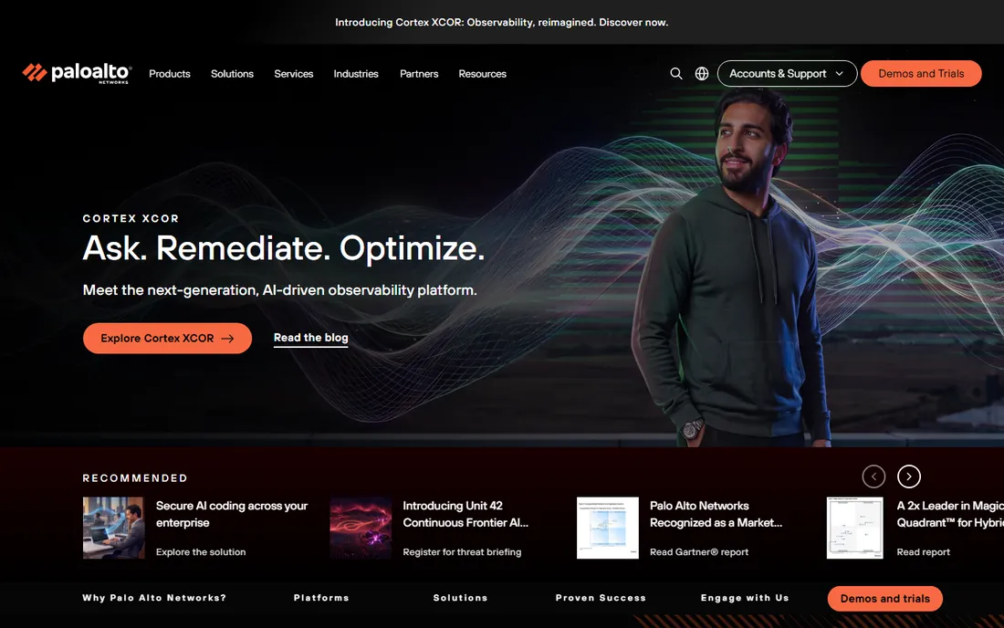 Palo Alto Networks homepage