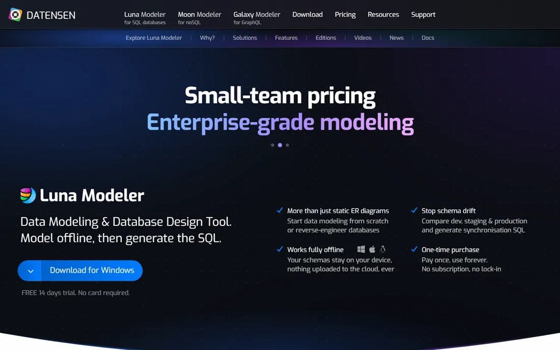 Moon Modeler homepage