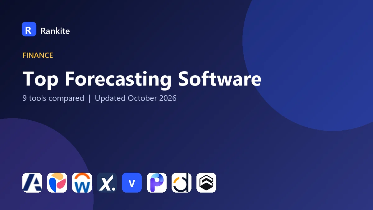 Top Forecasting Software in 2026: 9 Tools Compared