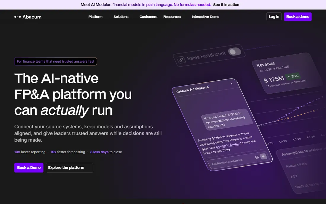 Abacum homepage