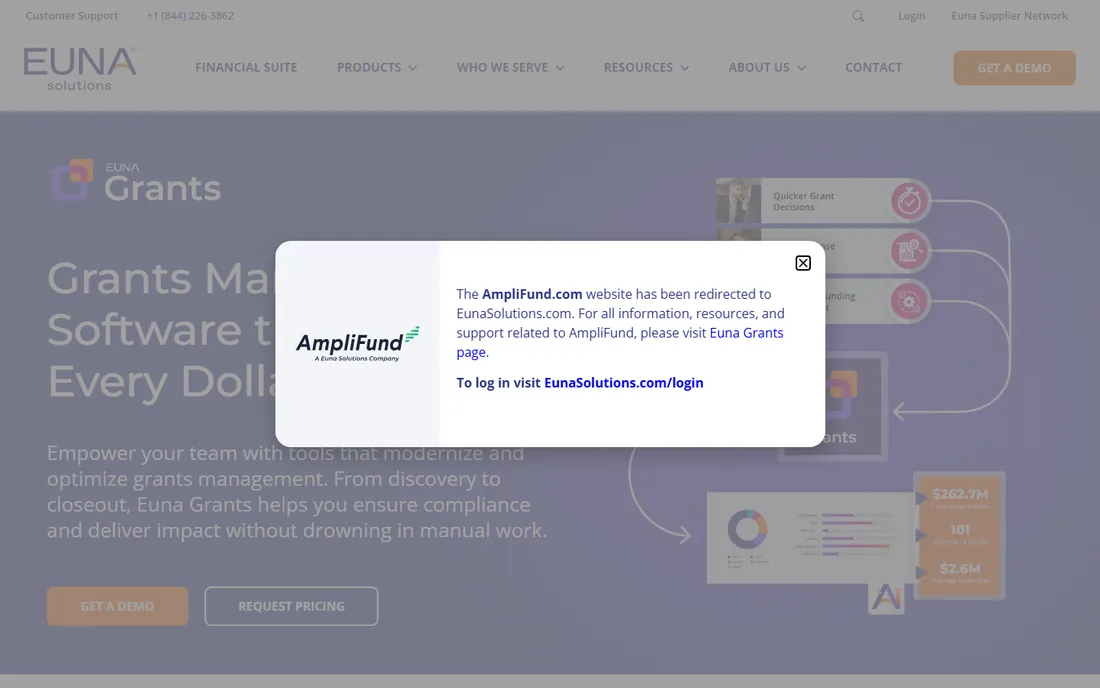 AmpliFund homepage