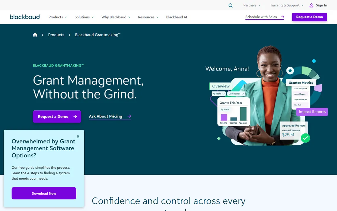 Blackbaud Grantmaking homepage