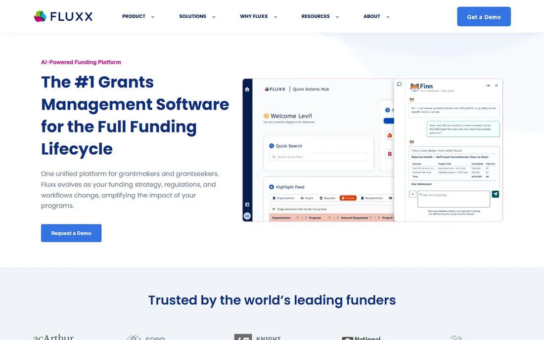 Fluxx homepage