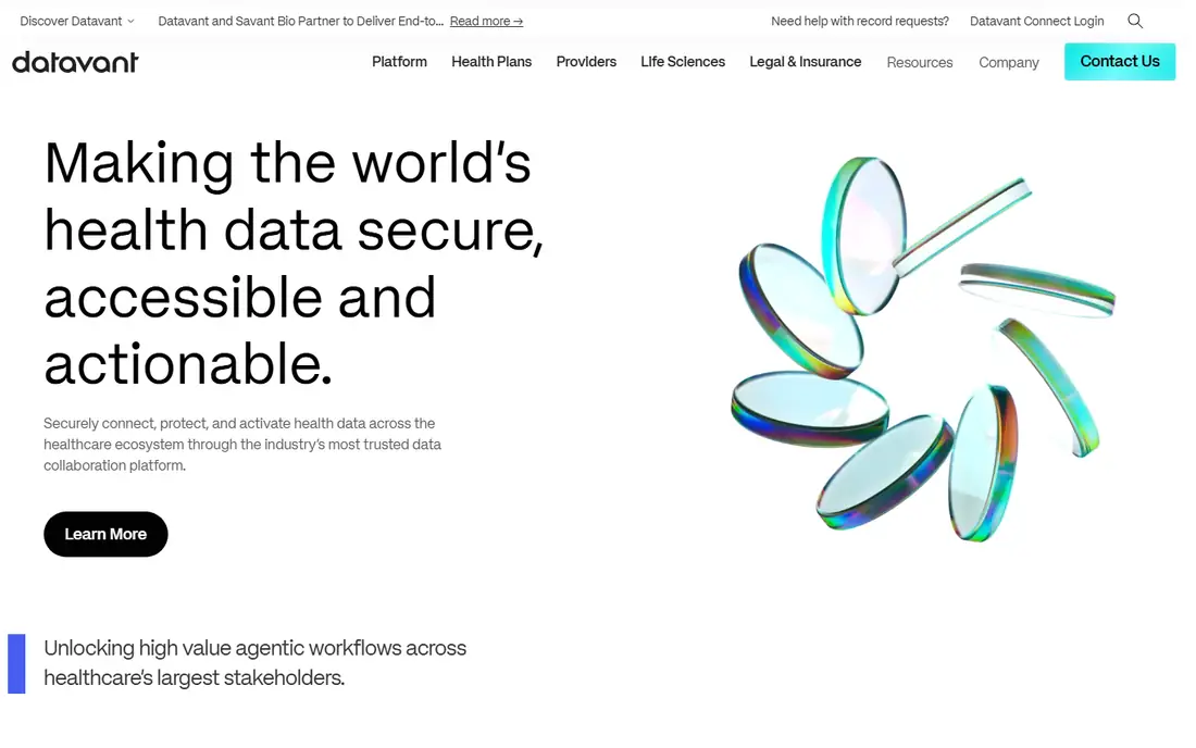 Datavant homepage
