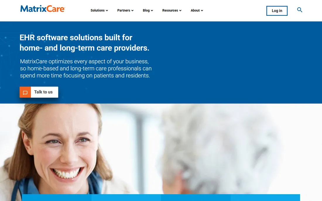 MatrixCare homepage
