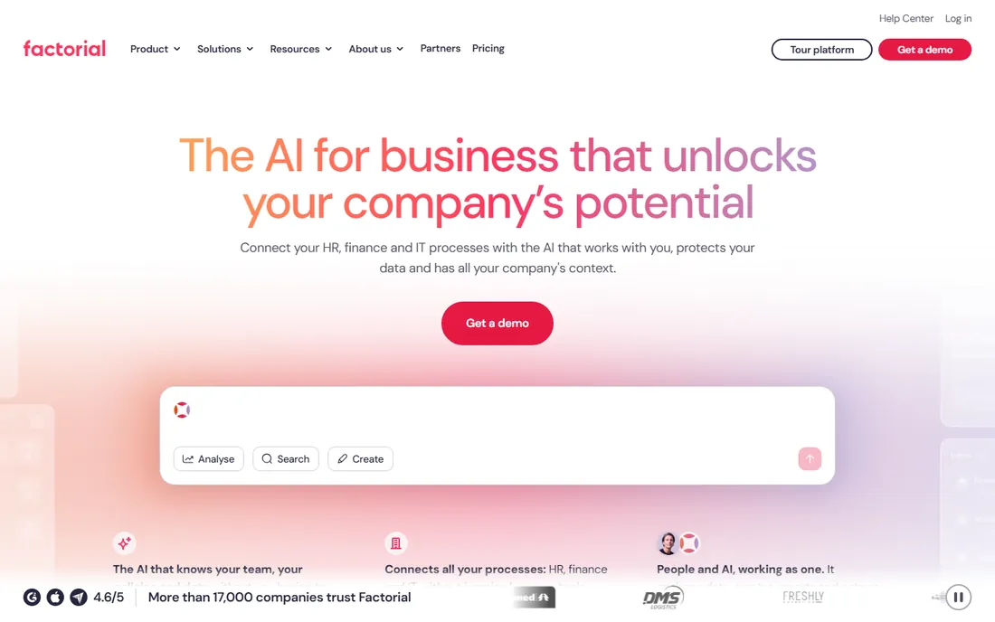 Factorial homepage
