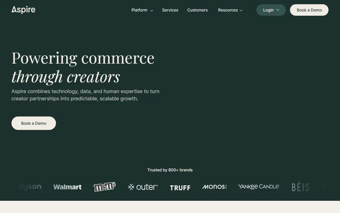 Aspire homepage