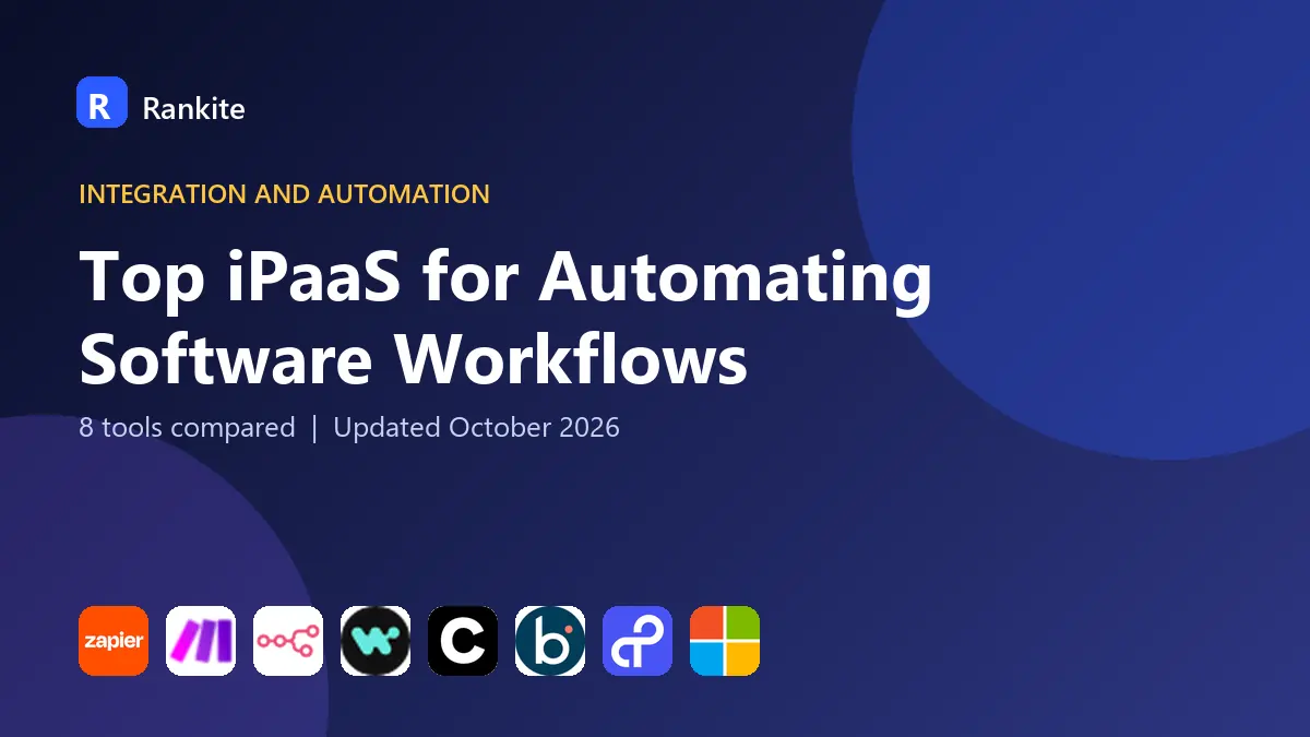 Top iPaaS for Automating Software Workflows in 2026: 8 Tools Compared