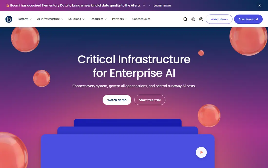 Boomi homepage