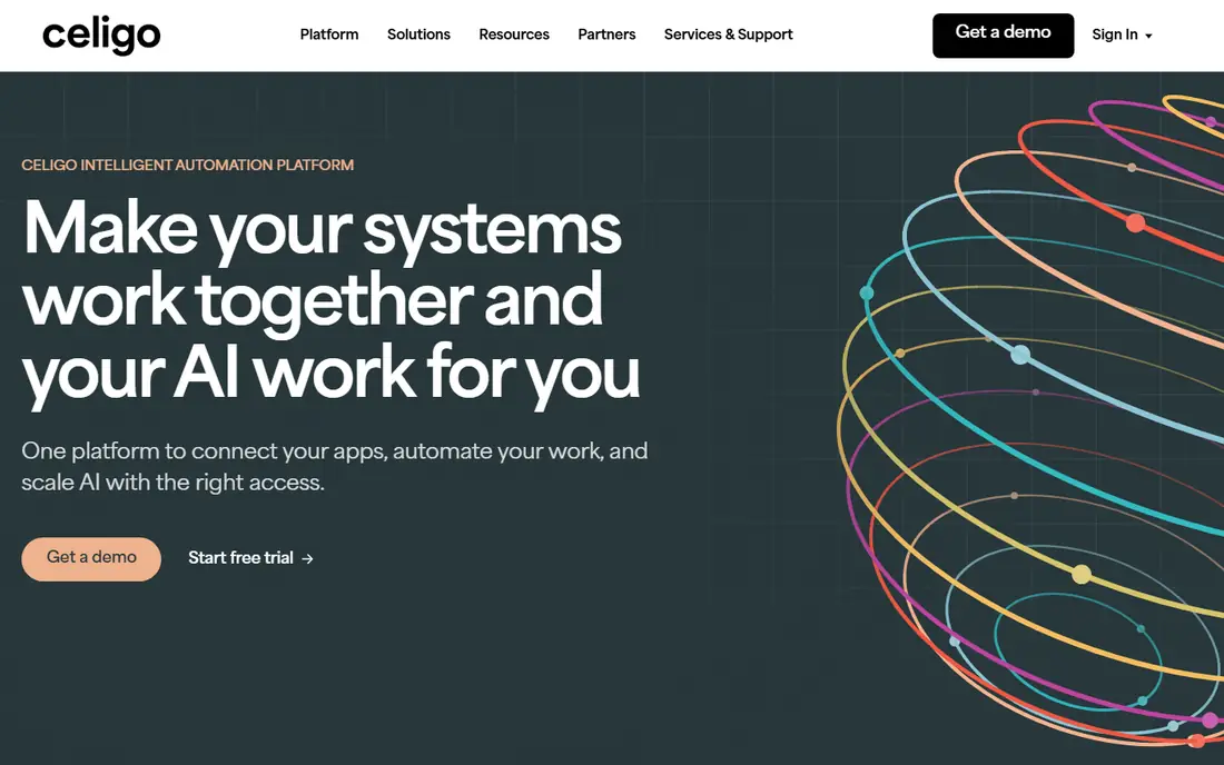 Celigo homepage