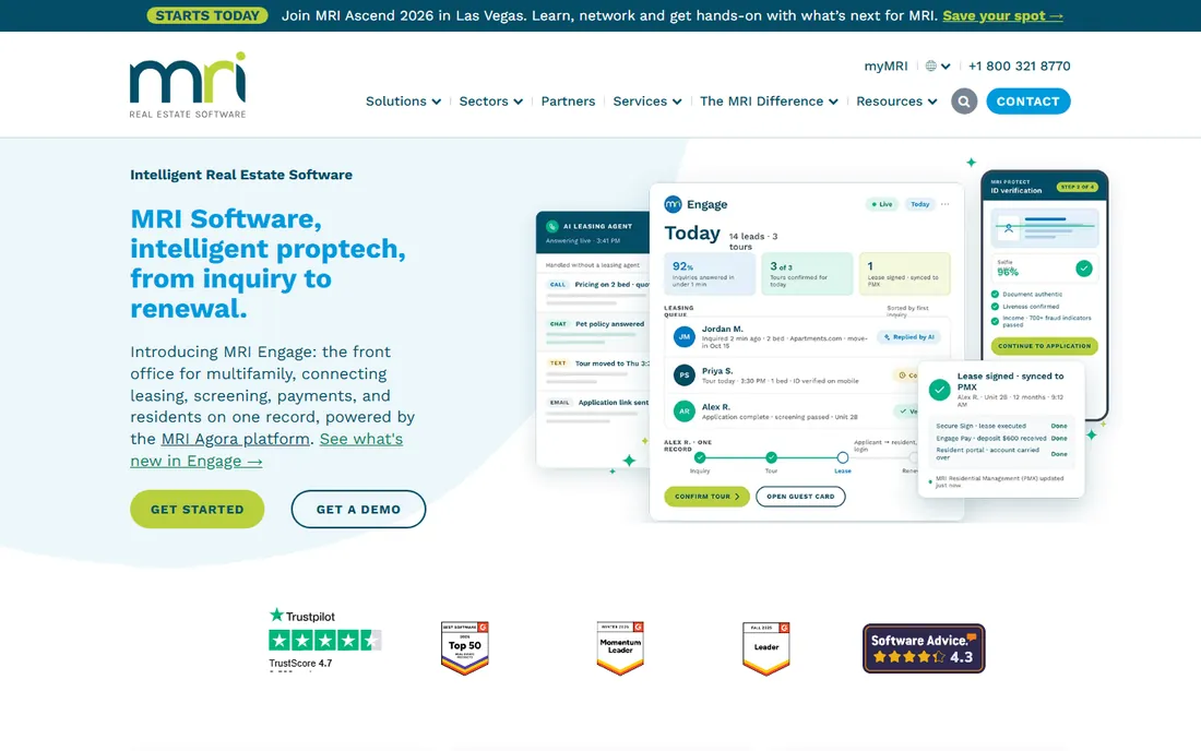 MRI Software homepage