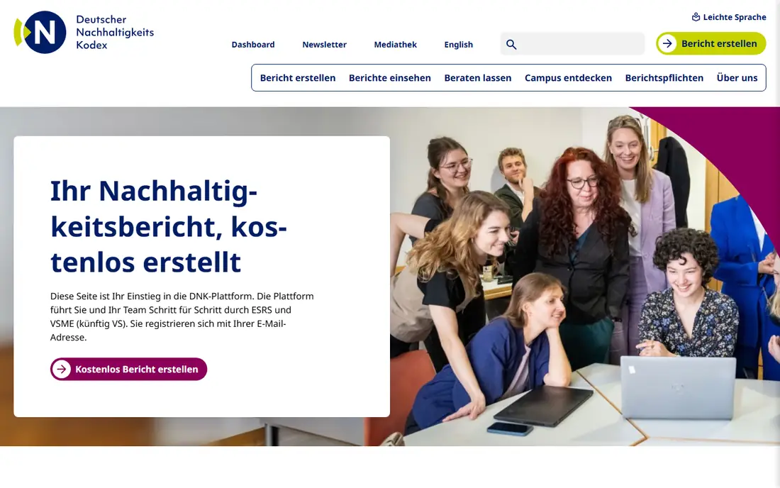DNK Platform homepage