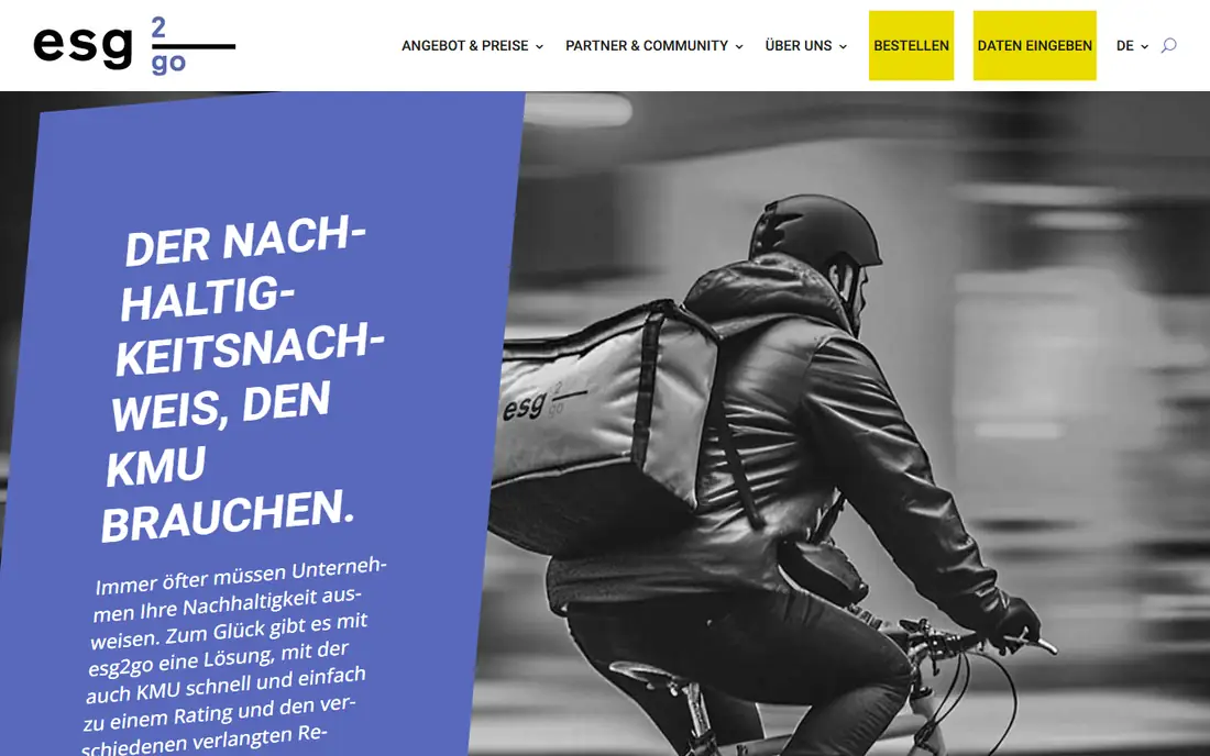 esg2go homepage