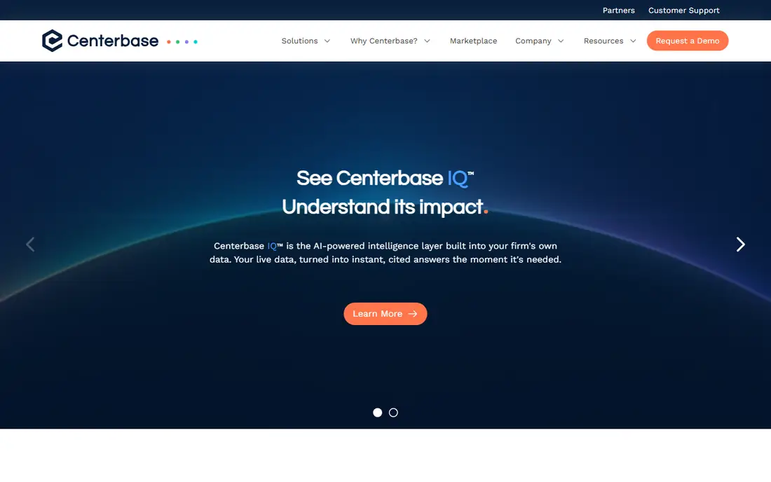 Centerbase homepage