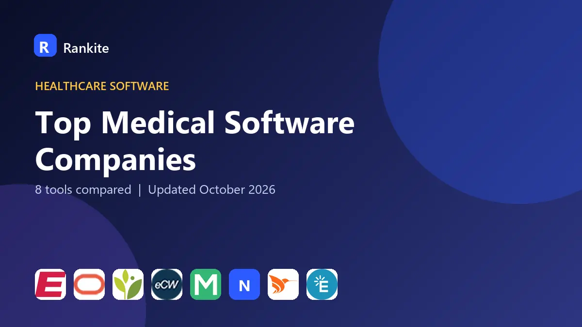 Top Medical Software Companies in 2026: 8 Vendors Compared
