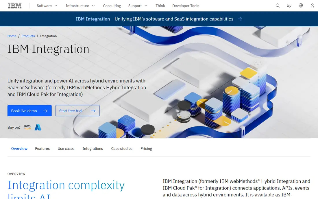 IBM Integration (formerly webMethods Hybrid Integration) homepage