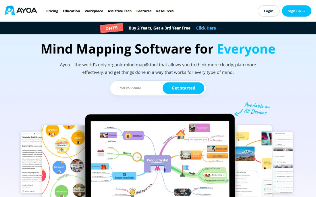 Ayoa homepage