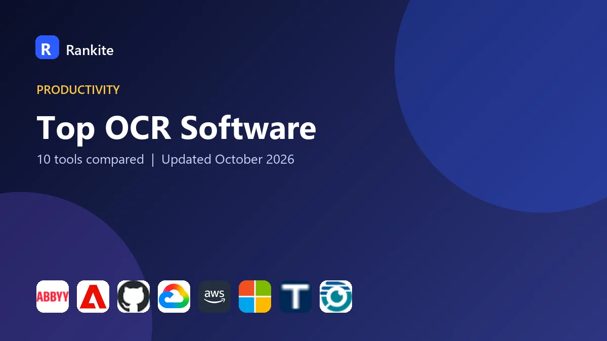 Top OCR Software in 2026: 10 Tools Compared