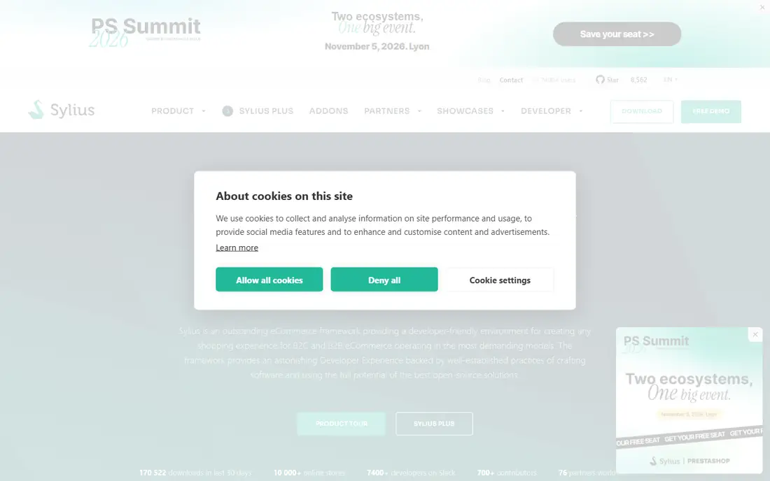 Sylius homepage