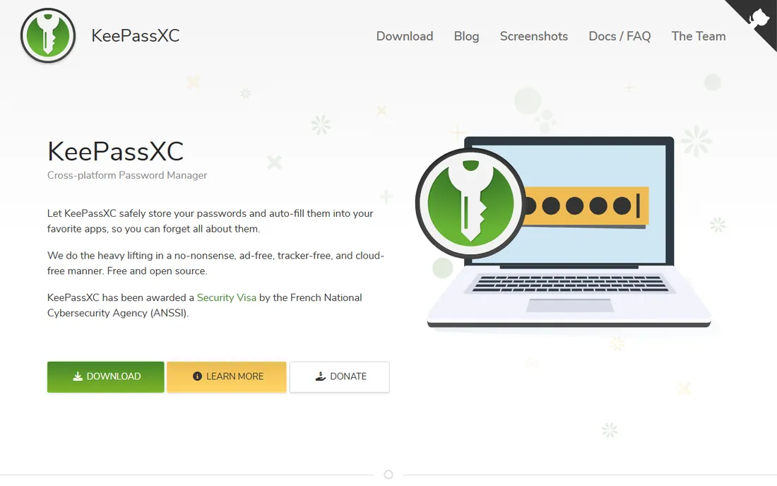 KeePassXC homepage
