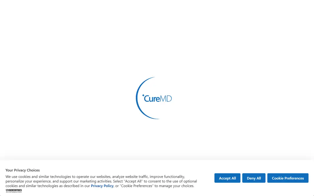 CureMD homepage