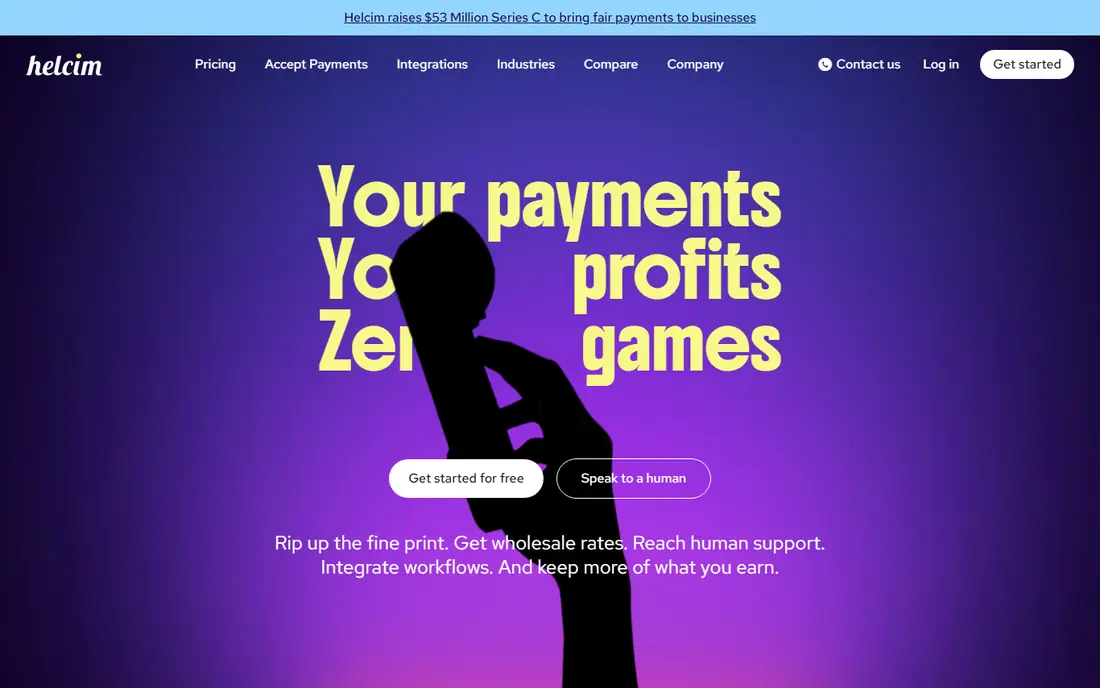 Helcim homepage