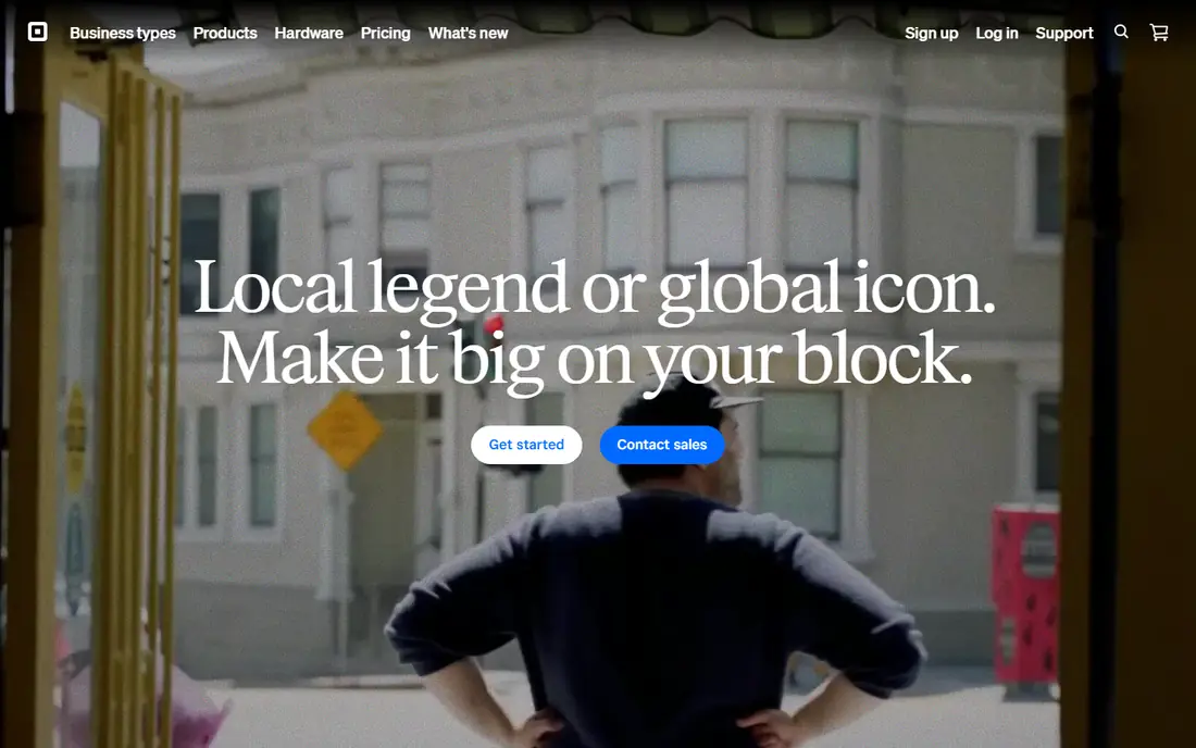 Square homepage