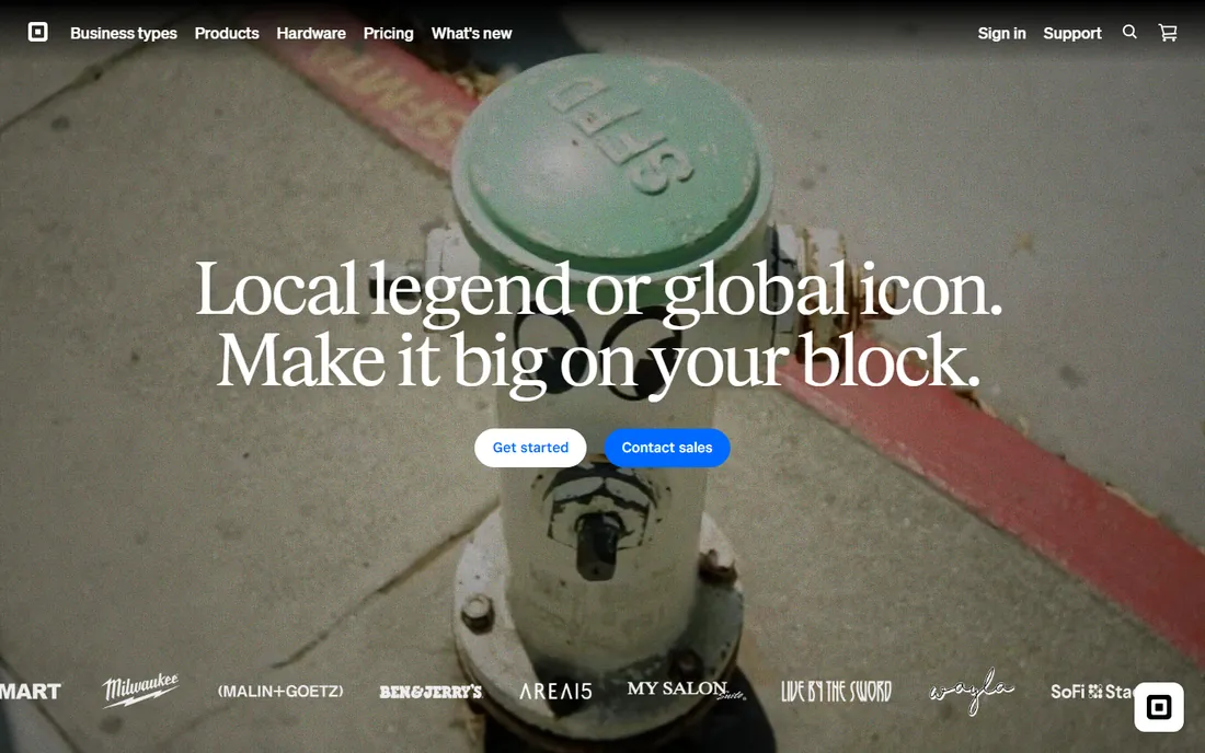 Square Payroll homepage