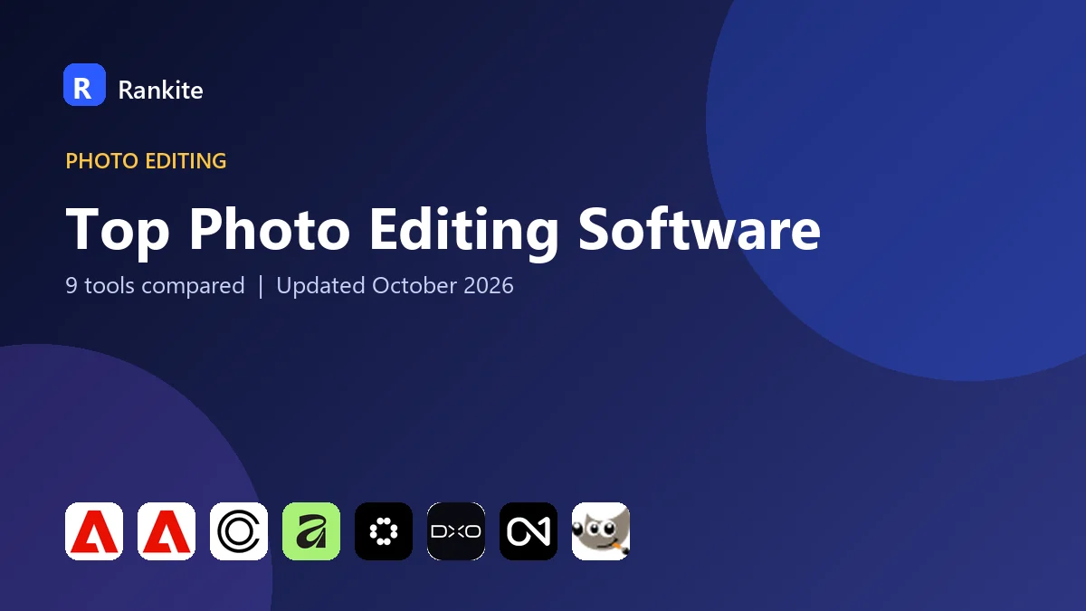 Top Photo Editing Software in 2026: 9 Tools Compared