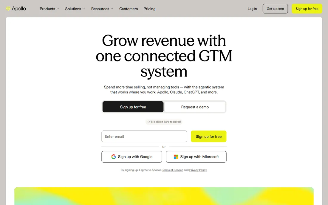 Apollo homepage